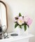 Silk Flowers 2 Bouquets Pink Fake Peonies 14 Heads Faux Peony Flowers with Stems for Wedding Decoration Bride Bouquet Faux Flowers Crafts Floral Arrangement